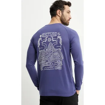 Pánská móda Tričko s dlouhým rukávem Picture Maribo MTS1256. fialová 48X, vel. M