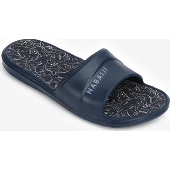 Chlapecká obuv DECATHLON Dětské pantofle k bazénu Slap 500 29/30 ČERNÁ