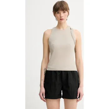 Dámská halenka Halenka Heliot Emil dámská, béžová barva, s aplikací, SS25_W_13_077_ST18_CO SS25.W.13.077.ST18.CO 80X, vel. 40