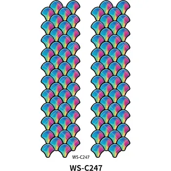 Odstranitelné tetování Dočasné voděodolné tetování - Mořská panna šupiny - WS - C247