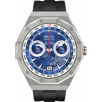 Sportovní měřič KIANO Chytré hodinky Kiano Elegance Black NO SIZE ŠEDÁ