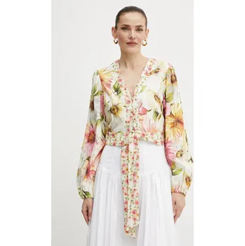 Pánská košile Košile Guess COLETTE W5GH40.WG4G0 béžová 01X, vel. XS