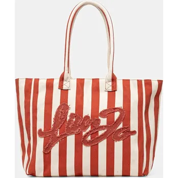 Kabelka Bavlněná kabelka Liu Jo béžová barva, VA5208.T6948 01X, vel. ONE SIZE