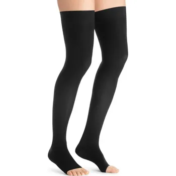 Dámské punčochy Kompresní stehenní punčochy JOBST Ultra sheer -III—Běžná délka, černá barva, bez špice
