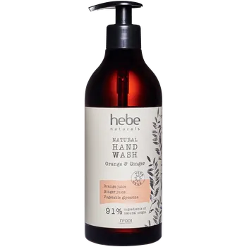 Mýdlo Hebe Naturals Natural Hand Wash Orange&Ginger mýdlo na ruce, 500 ml