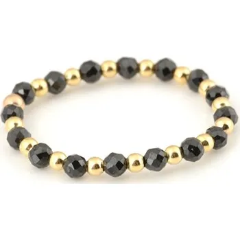 Prsten Flexibilní prsten 7 Angelic Eyes se zlatými kuličkami a spinely PR0749F + Dárek zdarma