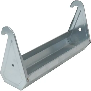 krmítko pro hospodářská zvířata TOPTRADE závěsné pozinkované krmítko/napáječka pro drůbež 300 mm (Pozinkovaný PZ plech, možnost zavěšení, délka 300 mm | 308103)