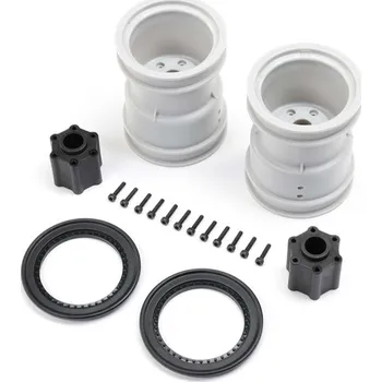 RC vybavení 1:8 Losi LMT Monster Truck 2.0 4WD: Kolo 2.6", beadlock kroužek černý (2 ks)