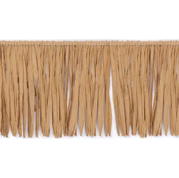 Třásně rafie přírodní šíře 12 cm, barva hnědá přírodní