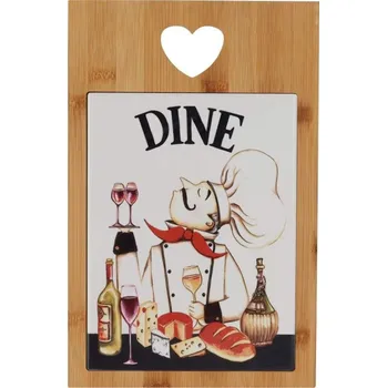 Excellent Sevírovací prkénko s keramickou kachlí DINE
