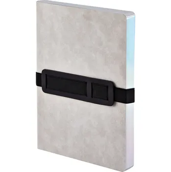 Diář Nuuna, Tečkovaný zápisník Voyager 120 g/m² L 256 stran šedý - Formadore