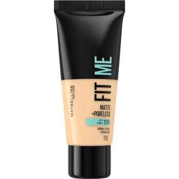 Make-up Maybelline, Fit Me Matte & Poreless Foundation zmatňujúci podkladový krém na tvár 118 Nude 30ml