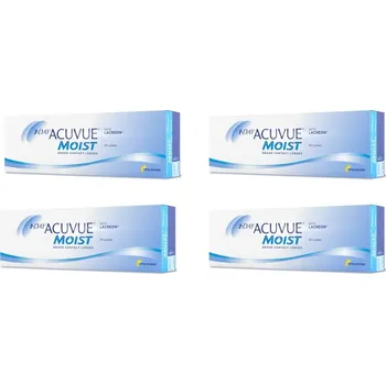 Kontaktní čočky Johnson & Johnson 1 Day Acuvue Moist (30 čoček) výhodné balení 4 krabiček Dioptrie - sph: +1,50, Průměr - DIA: 14,2, Zakřivení - B.C.: 8,5
