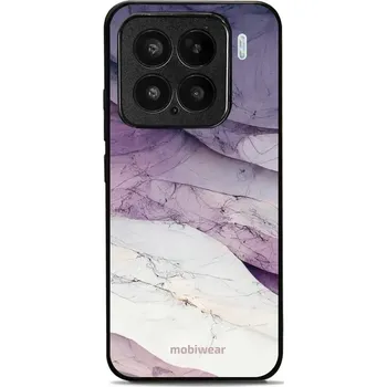 Pouzdro na mobilní telefon Lesklý kryt Mobiwear Glossy - Xiaomi 15 - G028G - Bílý a fialový mramor (Prémiové lesklé pouzdro, obal, kryt Mobiwear Glossy na mobil Xiaomi 15 - G028G - Bílý a fialový mramor, materiál Plast + TPU silikon - krytí po všech stranách, neošoupatelný potisk,)