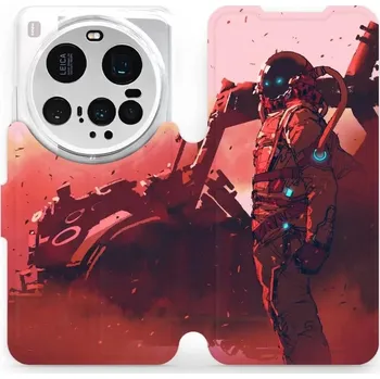 Pouzdro na mobilní telefon Flipové pouzdro Mobiwear - Xiaomi 15 Ultra - MA09S Průzkumník s červeným vozítkem (Knížkové flip pouzdro, obal, kryt na mobil Xiaomi 15 Ultra - MA09S Průzkumník s červeným vozítkem, materiál Umělá kůže + TPU - ochrana 360°, stojánek, silikonová vanička,)