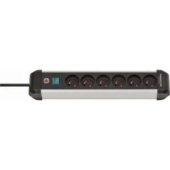 Počítač Brennenstuhl power strip BRENNENSTUHL POWER STRIP PREMIUM-ALU-LINE 6GN, 3M