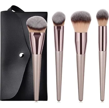 Kosmetický štětec Sada štětců na make up pro ženy | sada štětců, kosmetické štětce - 4 ks s černým sáčkem