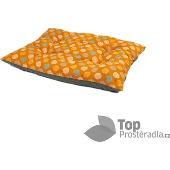 Polštář Multifunkční polštář velikost S 52x42 - Oranžová kolečka/Šedý