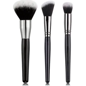 Kosmetický štětec Štětec na makeup s jemnými vlákny pro pudr a tvářenku | kosmetický štětec, štětec na líčení - 3 ks