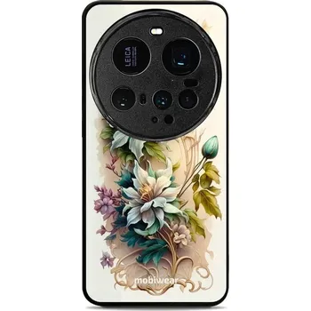 Pouzdro na mobilní telefon Lesklý kryt Mobiwear Glossy - Xiaomi 15 Ultra - G014G Krémové květy (Prémiové lesklé pouzdro, obal, kryt Mobiwear Glossy na mobil Xiaomi 15 Ultra - G014G Krémové květy, materiál Plast + TPU silikon - krytí po všech stranách, neošoupatelný potisk, tenké)
