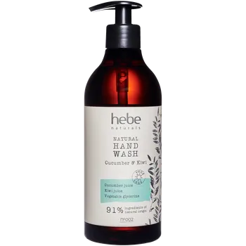 Mýdlo Hebe Naturals Natural Hand Wash Cucumber&Kiwi mýdlo na ruce, 500 ml