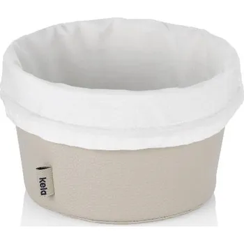 Kela Košík na chleba Grana PU kůže stříbrná šedá 11,0cm 19,0cm