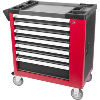 Dílenský vozík s nářadím 249ks, 7 zásuvek STREND PRO