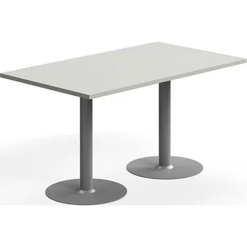 Jídelní stůl Stůl VERTICUS, 1400x800x720 mm, světle šedá/stříbrná