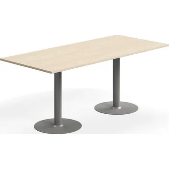 Jídelní stůl Stůl ALVA, 1800x800x720 mm, vysokotlaký laminát, stříbrná/bříza