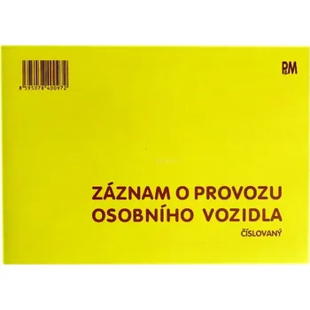 Tiskopis PaM 97 Záznam o provozu OV číslovaný