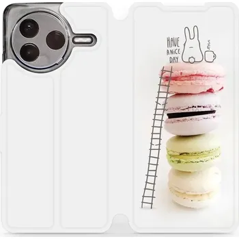 Pouzdro na mobilní telefon Flipové pouzdro Mobiwear - Xiaomi POCO F7 Pro 5G - M090P Makronky (Knížkové flip pouzdro, obal, kryt na mobil Xiaomi POCO F7 Pro 5G - M090P Makronky, materiál Umělá kůže + TPU - ochrana 360°, stojánek, silikonová vanička, magnetické zavírání)