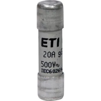 Autopojistky Pojistka válcová ETI CH10x38 gG 20A 500VAC 002651020