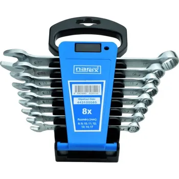 Klíč Sada 12 ks očkoplochých klíčů (8-22) v plastovém držáku (DIN 3113), NAREX