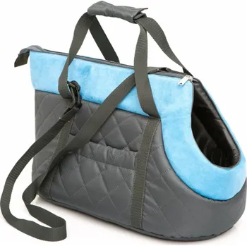 Hobbydog Taška R2 ČERNÁ S TYRKÝZOVÝM ŠÁLEM (NUBUK)