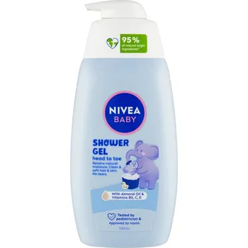 Sprchový gel Nivea Baby Shower gel Head to Toe sprchový gel na tělo a vlasy 500 ml
