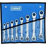Sada 8 ks oboustranných ráčnových klíčů (5,5-17) ve vinylovém pouzdře (DIN 3110), NAREX