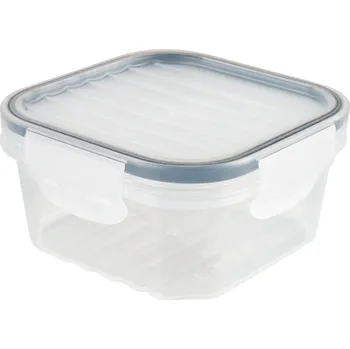 Dóza na potraviny Dóza UH s těsněním Lux QUICK čtvercová 400ml transparentní