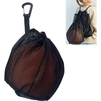 Dřevěná hračka Taška na míče, taška na basketbalové míče, přenosný batoh na míče, síť na míče, taška na uložení