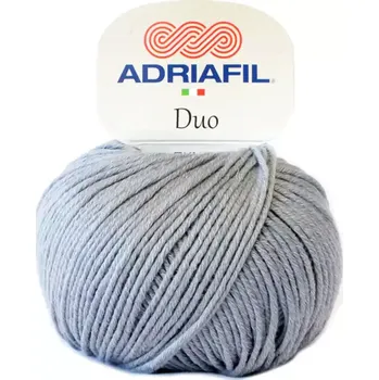 Příze Adriafil Duo 80 Šedá (Celoroční příze Duo Comfort šedá)