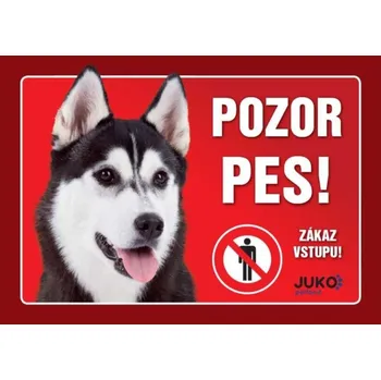 Plechová cedule Cedulka Juko HUSKY / MALAMUT