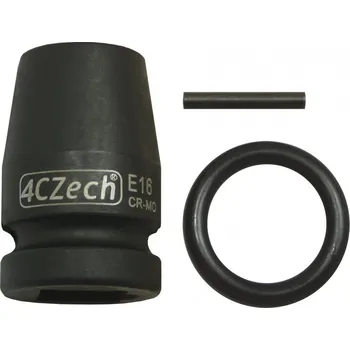 Gola hlavice 1/2” Hlavice průmyslová TORX E 16 - CrMo + trn, o-kroužek