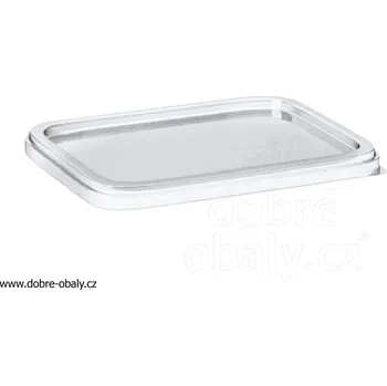 Víčko na misku hranatou PP hranaté čiré - Víčko na misku hranato