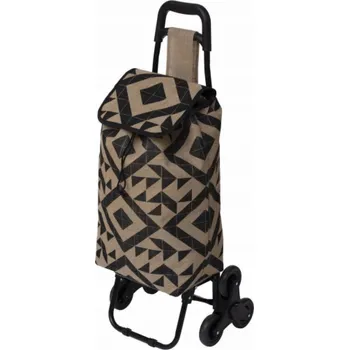 Nákupní taška 5five Nákupní vozík na kolečkách, jutová taška, 33 l