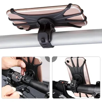 Držák telefonu na kočárek a kolo univerzální silikonový | držák na telefon, doplněk na cesty