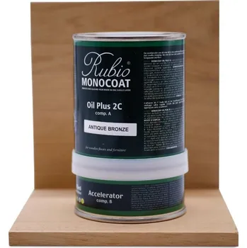 Olej na dřevo Rubio Monocoat Oil Plus 2C Probarvený Olej S Akcelerátorem 390ml, Oyster