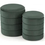Halmar taburet PACHO 2 ks, barva: tmavě zelená