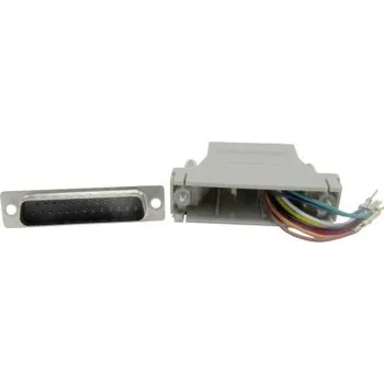 Video redukce D-Sub Adapter to RJ45 25P F-M, Grey