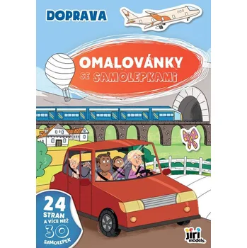 omalovánky Jiri Models Omalovánky A4 se samolepkami Doprava