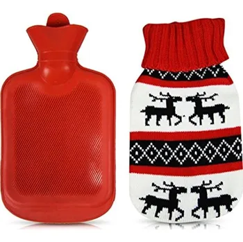 Termofor hřející láhev s pleteným obalem, 2l