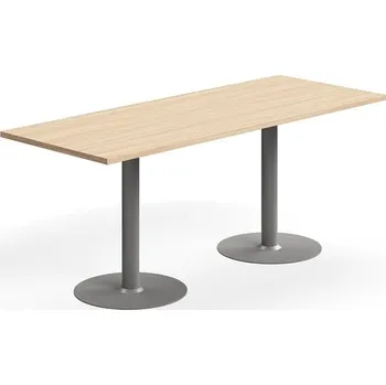 Jídelní stůl Stůl VERTICUS, 1800x700x720 mm, dub/stříbrná